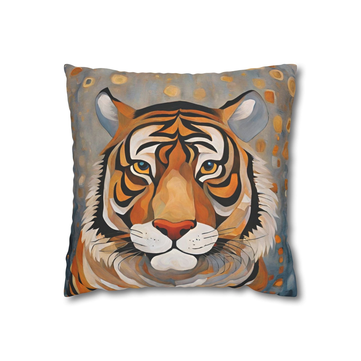 The Tiger Wildlife Square Poly Canvas Pillowcase