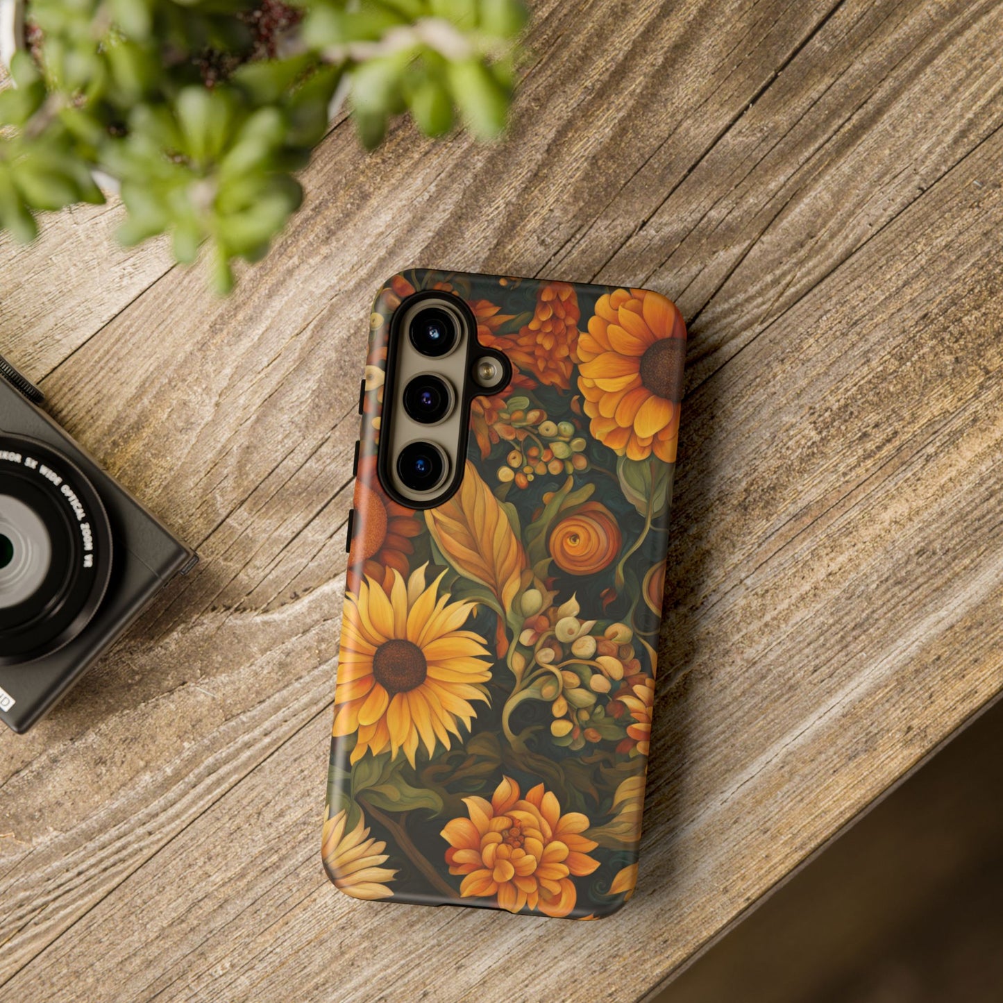 Autumn Flowers iPhone Samsung Galaxy Google Pixel Tough Cases