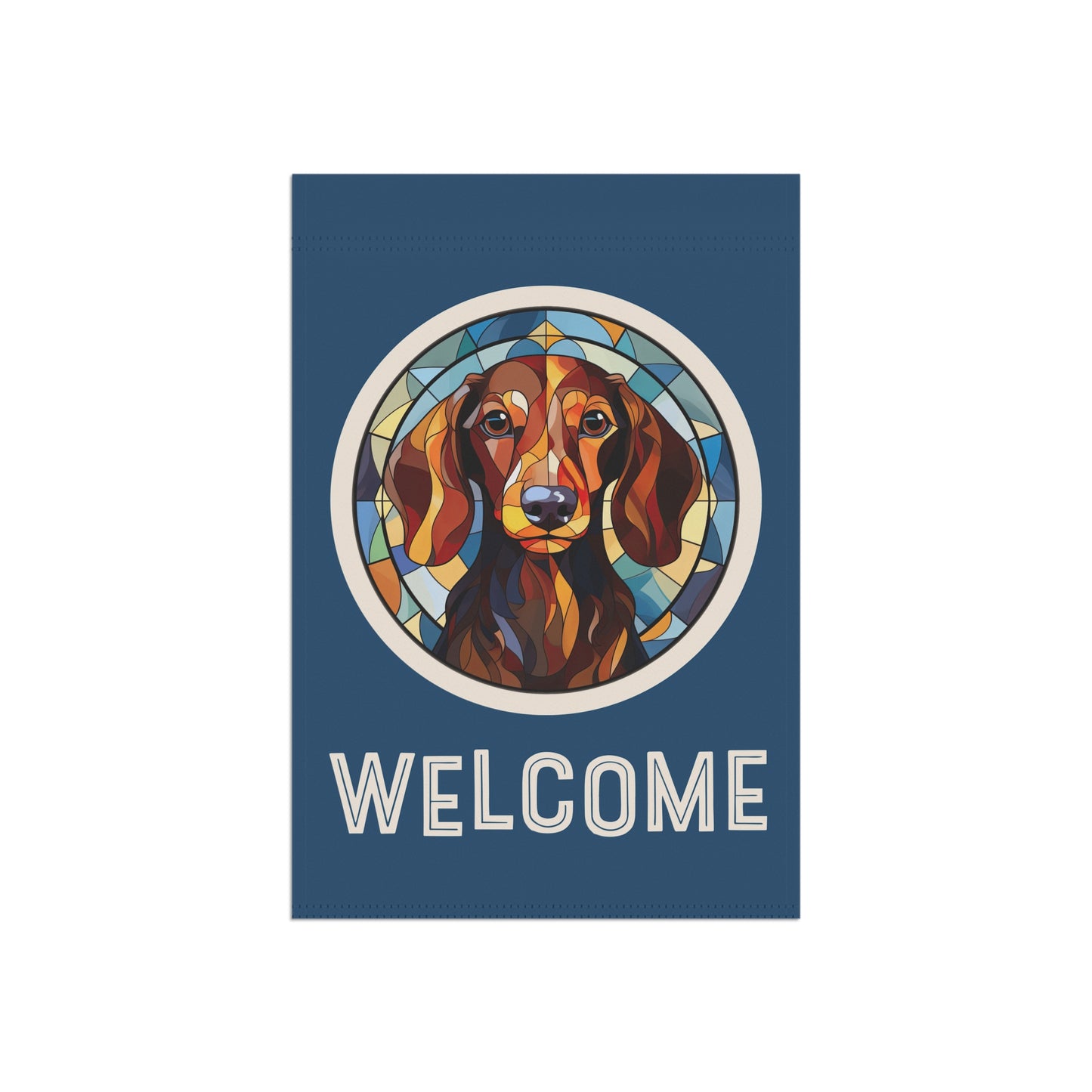 Dachshund Welcome 2-Sided Garden & House Flag/Banner