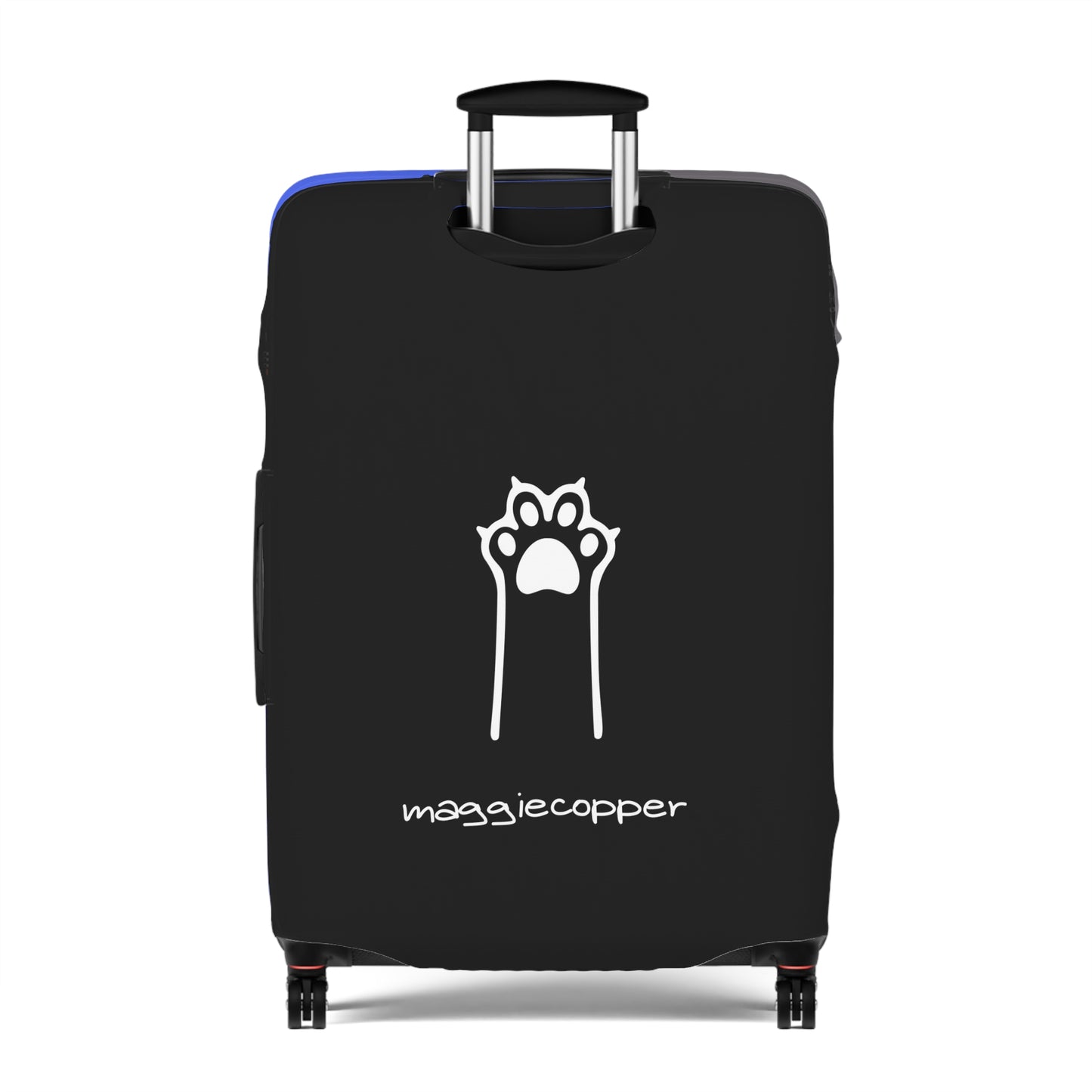 Black Cat in Red Bow Tie Luggage Cover