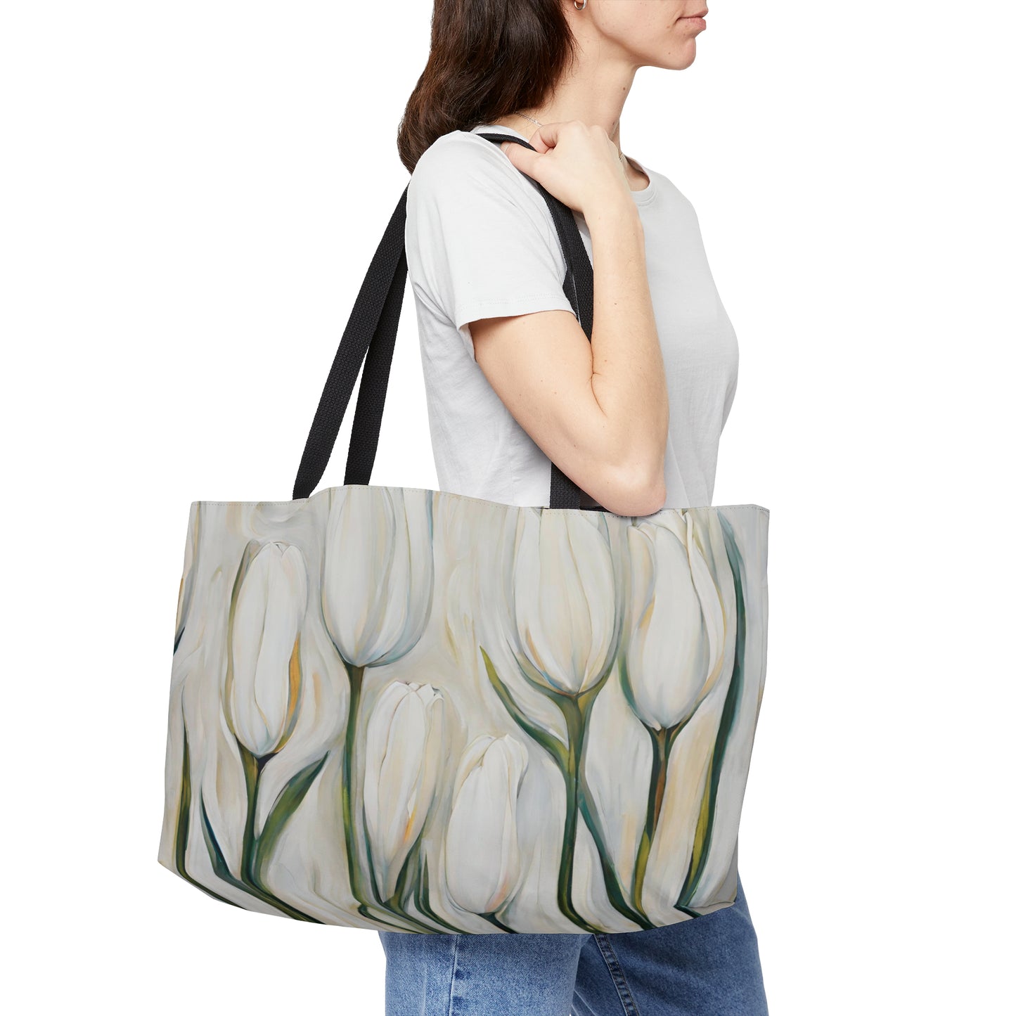 White Tulips Weekender Tote Bag