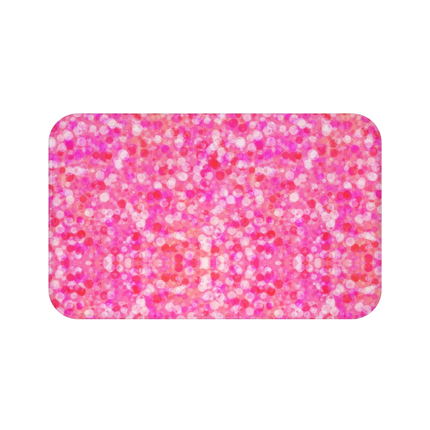 Poppin Pink Microfiber Bath Mat