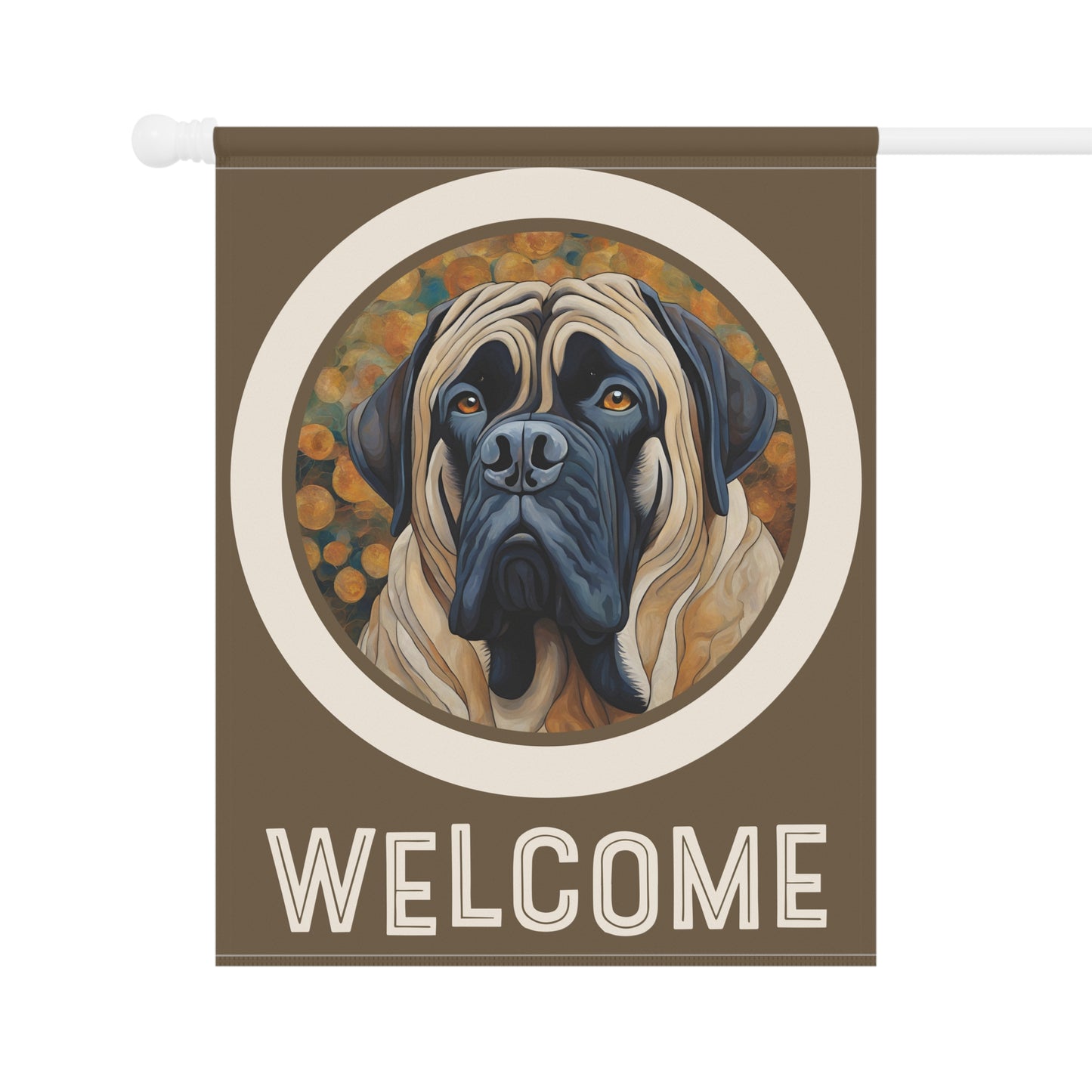 Mastiff Welcome 2-Sided Garden & House Flag/Banner