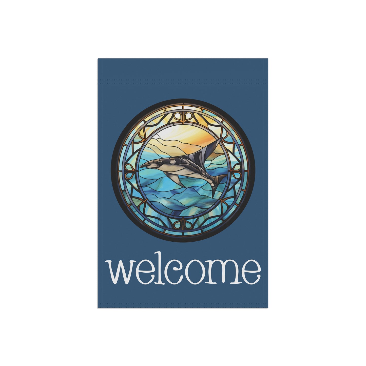 Manta Ray Welcome 2-Sided Garden & House Flag/Banner