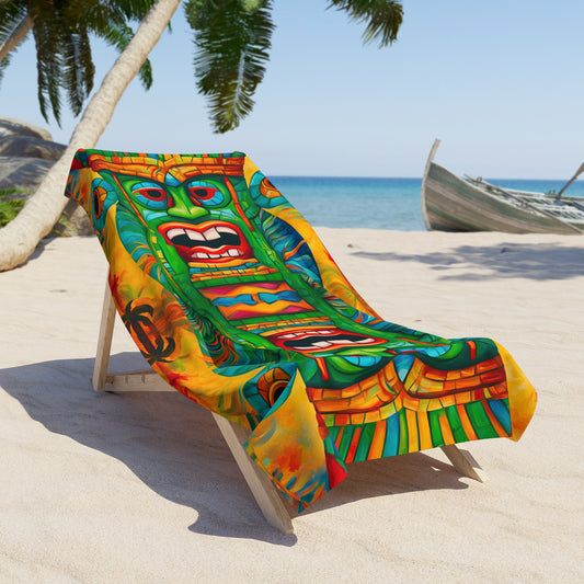 Tiki Bubba Beach Towel