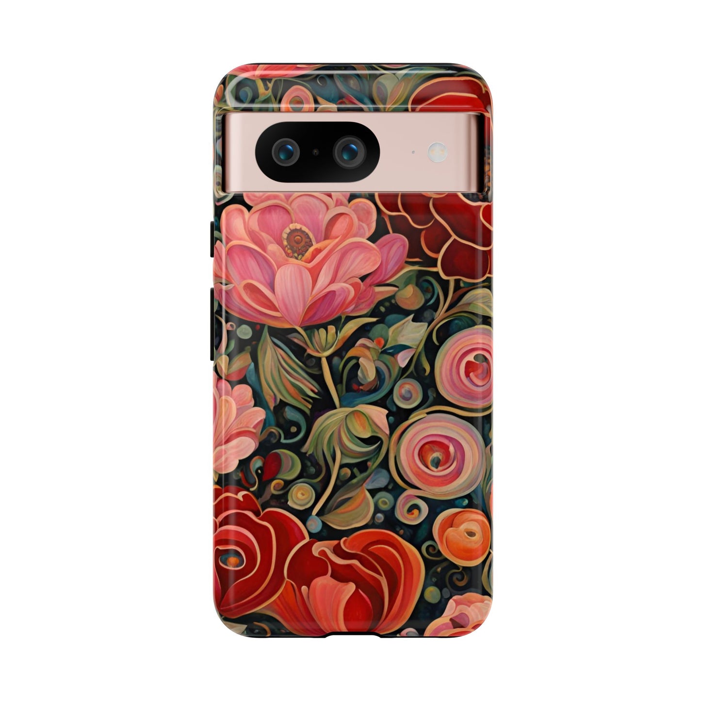 February Flowers iPhone Samsung Galaxy Google Pixel Tough Cases