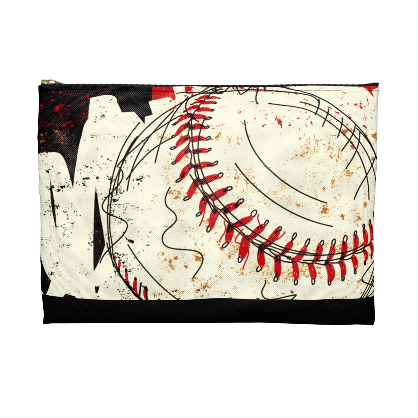 Cardinals Baseball Grunge Accessory Pouch