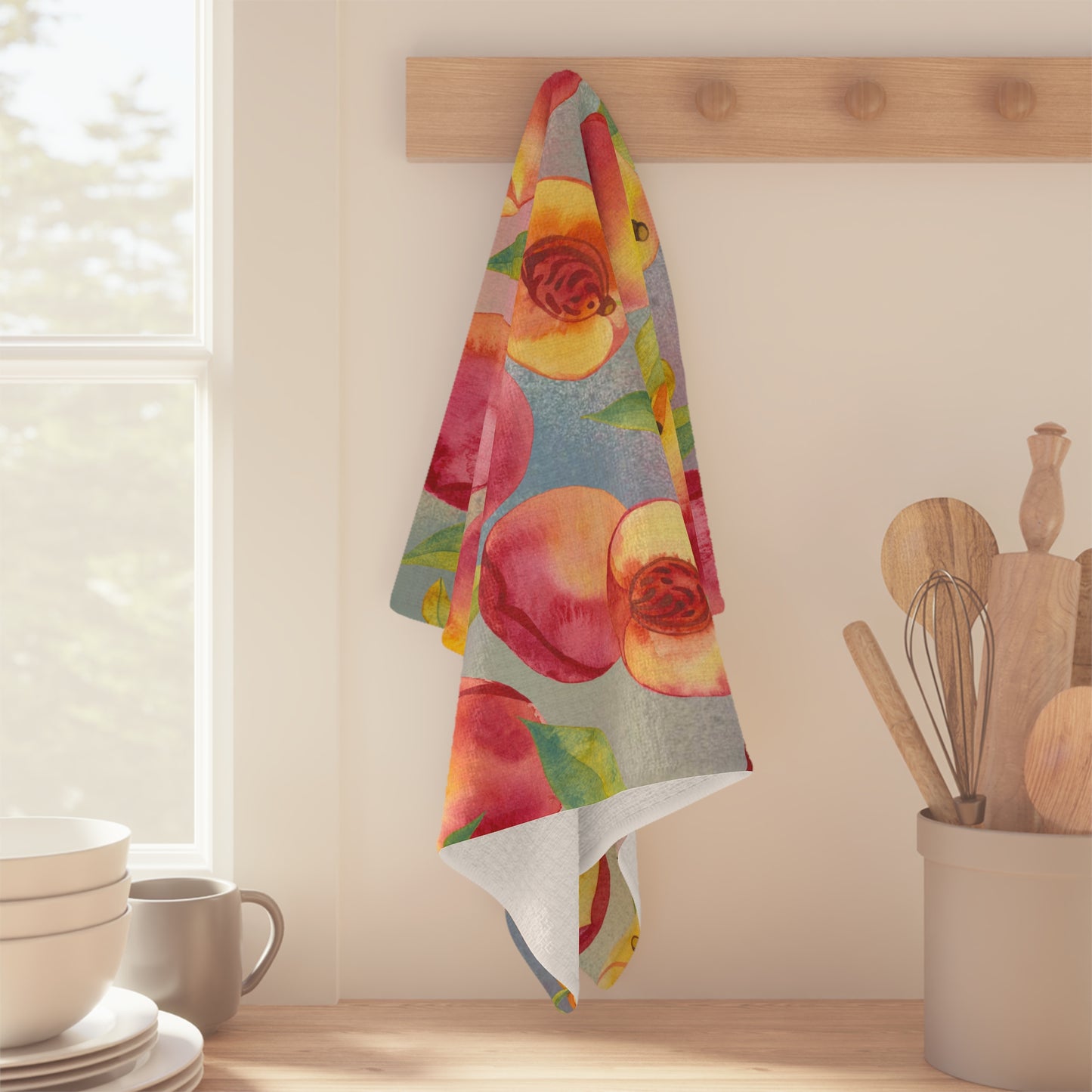 Peachy Microfiber Tea Towel