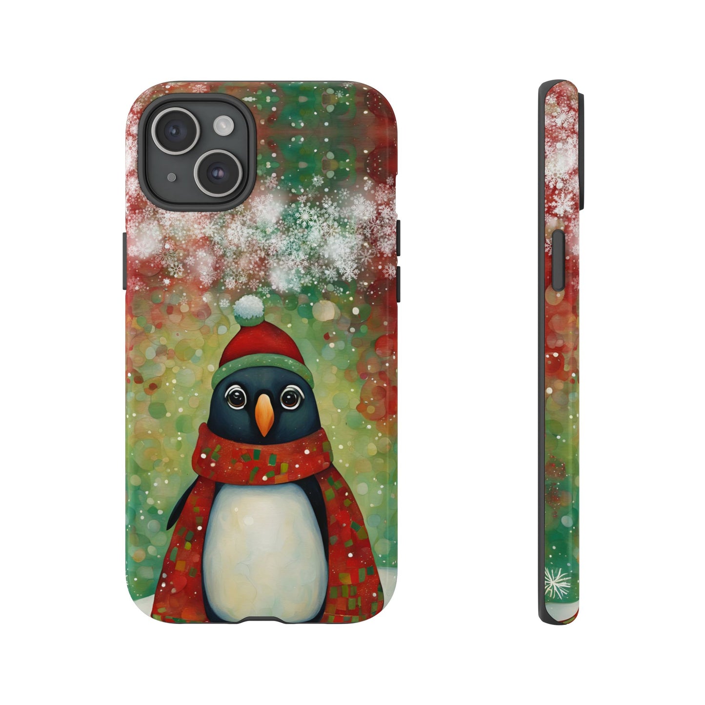 Christmas Penguin iPhone Samsung Galaxy Google Pixel Tough Cases