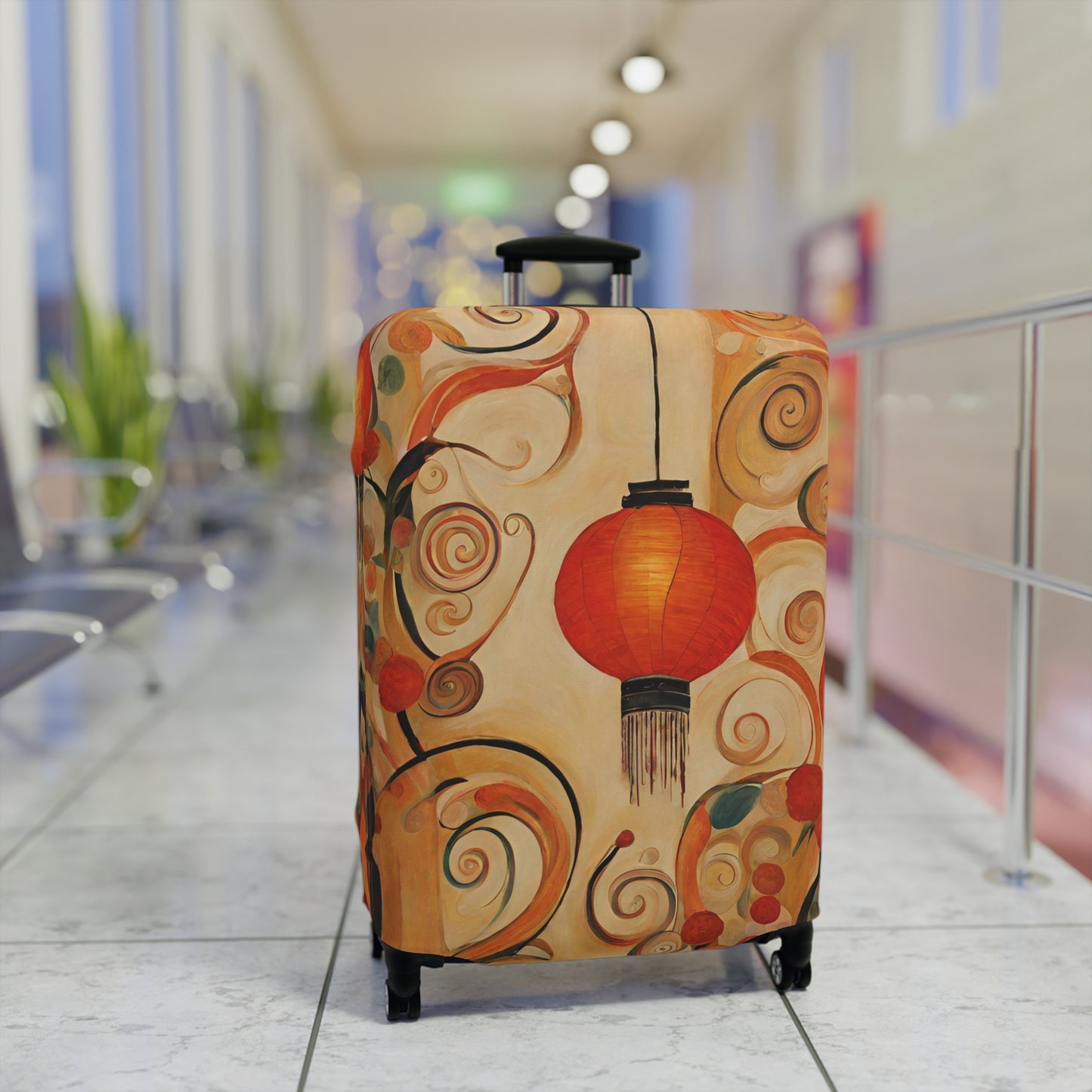 Lanterns & Swirls Luggage Cover