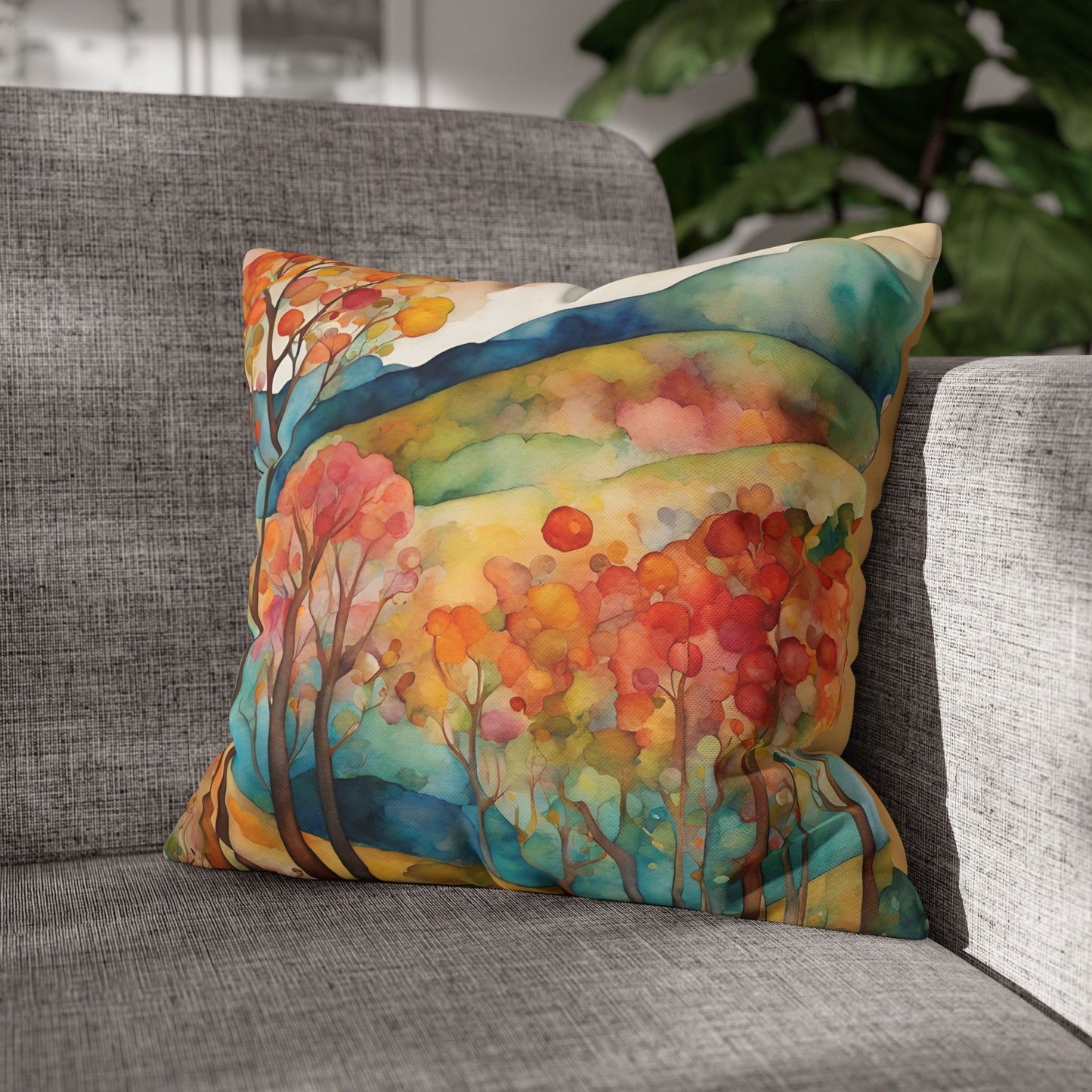 Guthrie Hills Square Poly Canvas Pillowcase