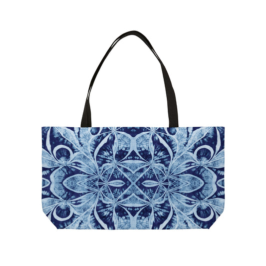 Shibori Indigo Weekender Tote Bag