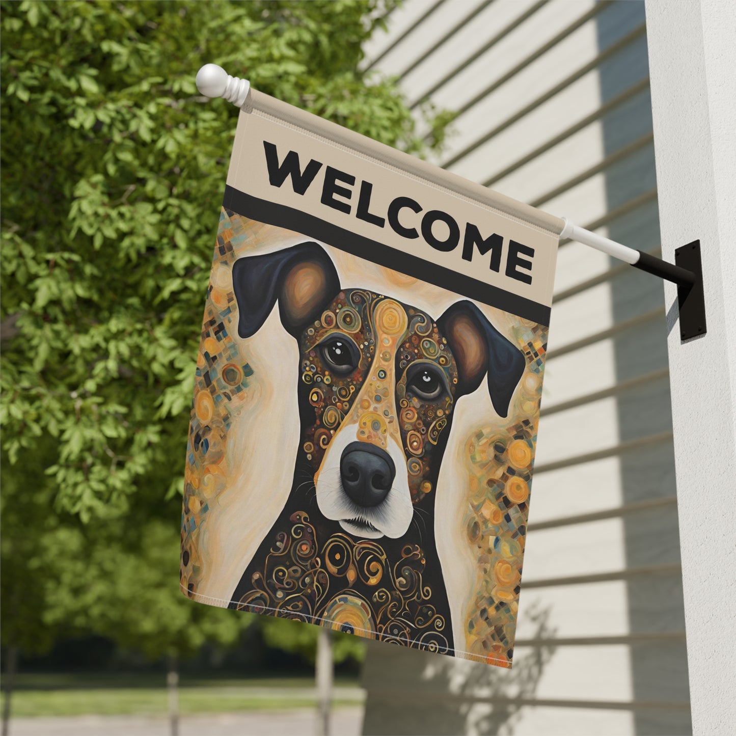 Albert Welcome 2-Sided Garden & House Flag/Banner