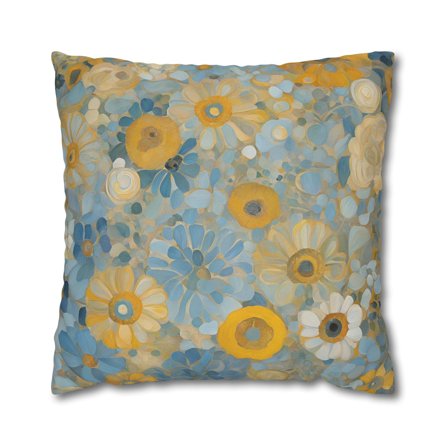 Sarah's Garden Square Poly Canvas Pillowcase