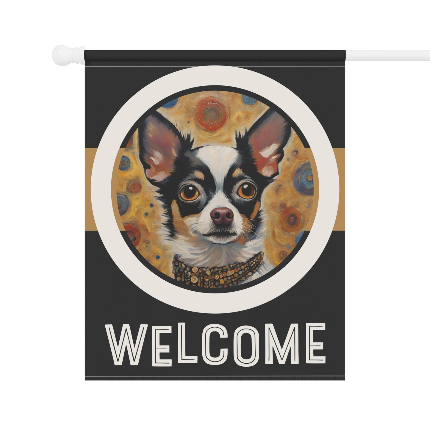 Chihuahua Welcome 2-Sided Garden & House Flag/Banner