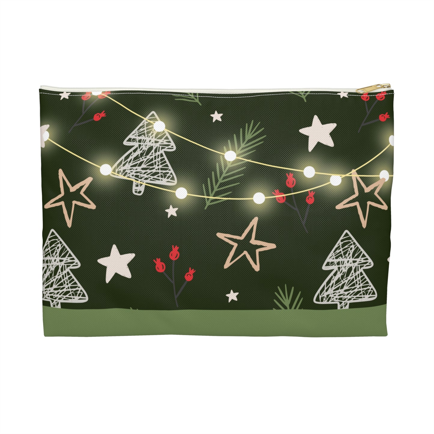 Rustic Christmas Accessory Pouch