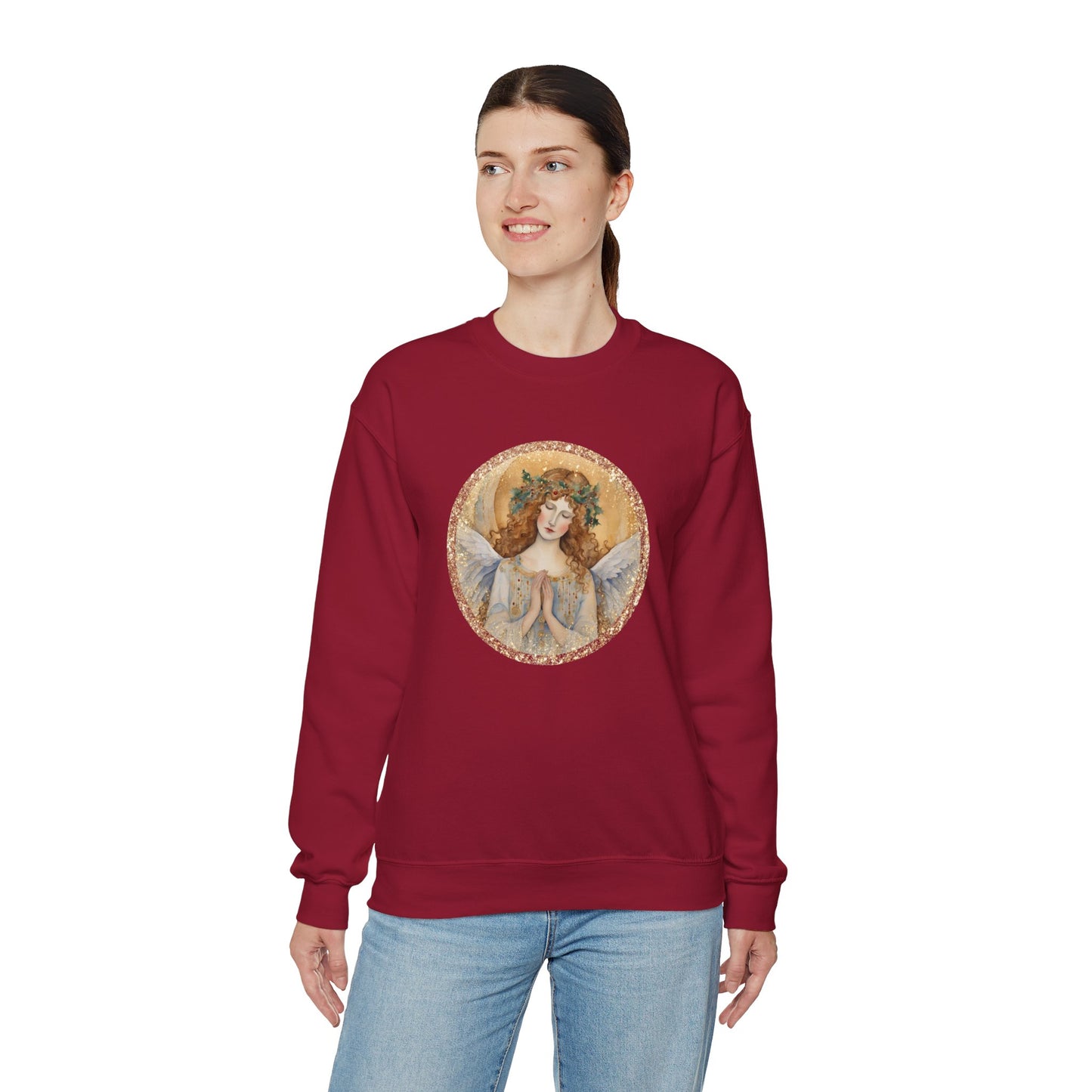 Guardian Angel Unisex Heavy Blend™ Crewneck Sweatshirt