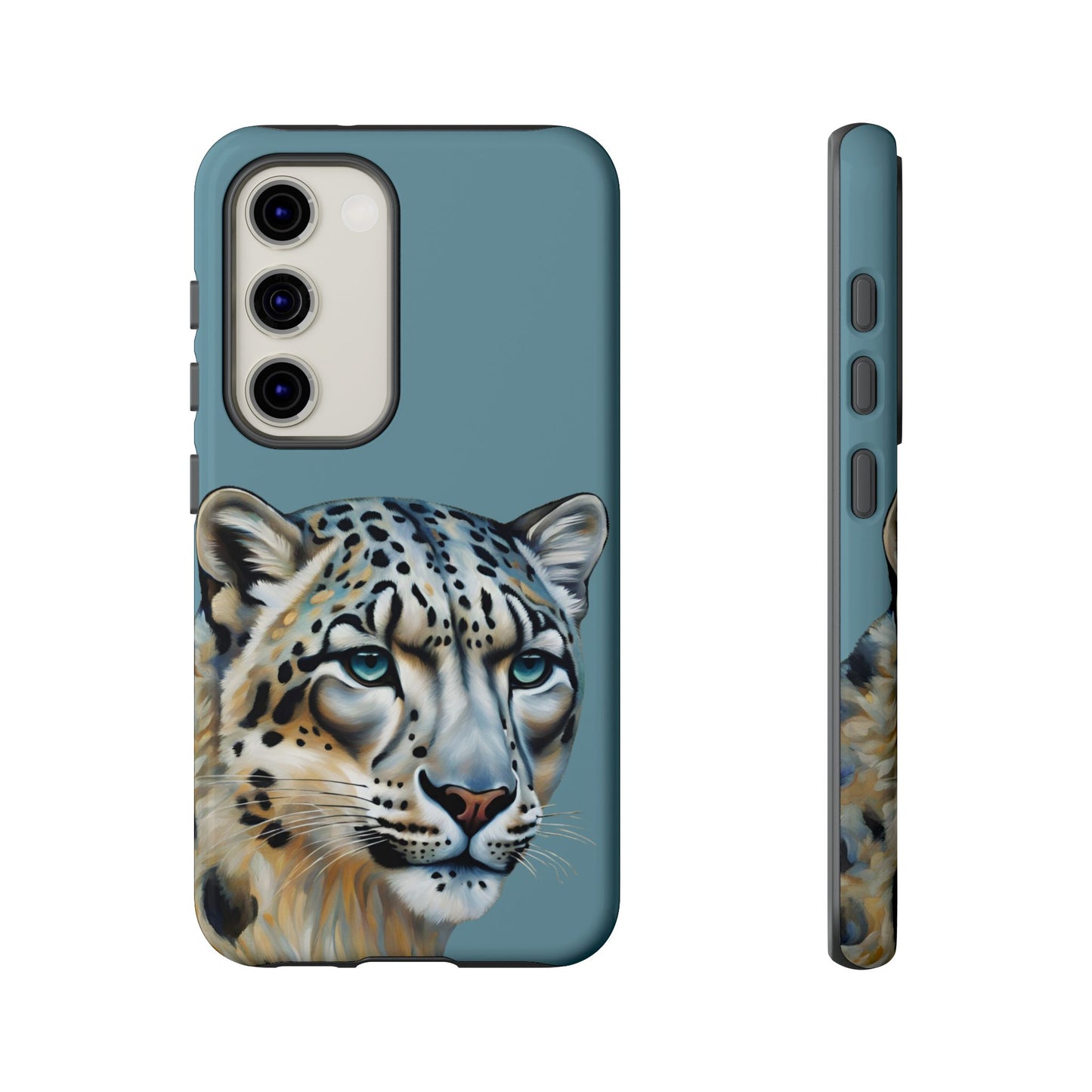 Snow Leopard iPhone Samsung Galaxy Google Pixel Tough Cases