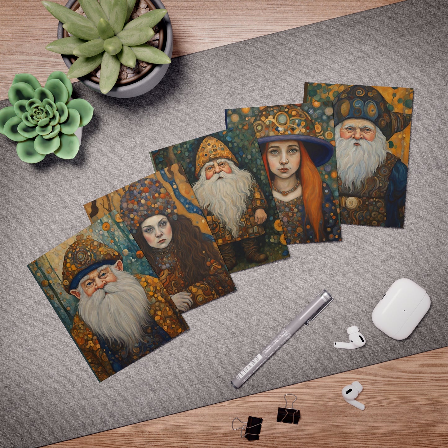 Gnomes Greeting Cards (5-Pack)