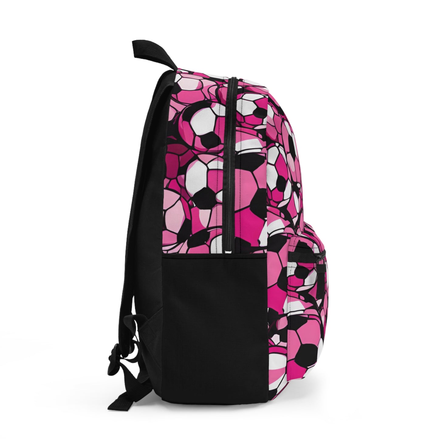 Hot Pink Soccer Ball Abstract Backpack