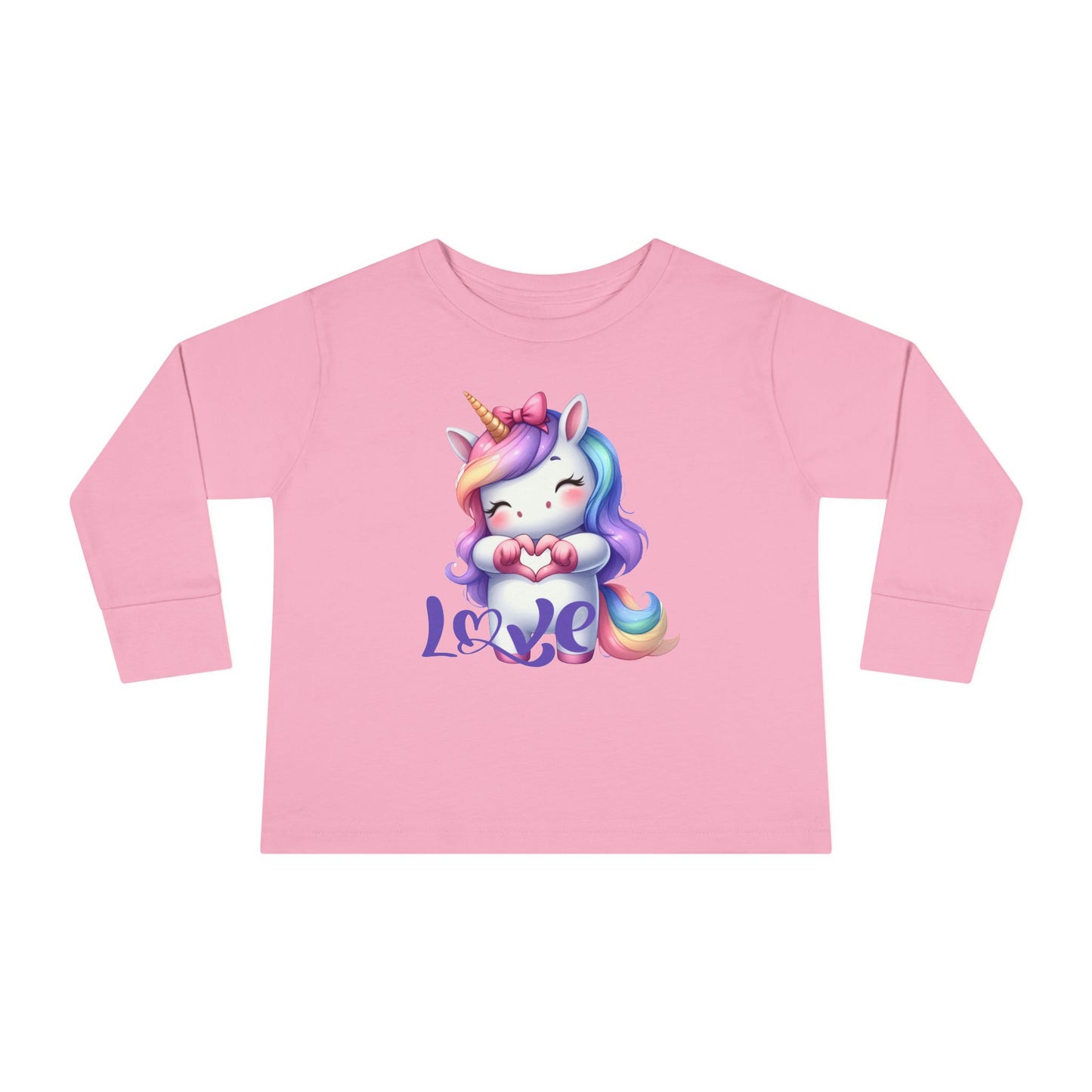 Unicorn Love Toddler Long Sleeve Tee