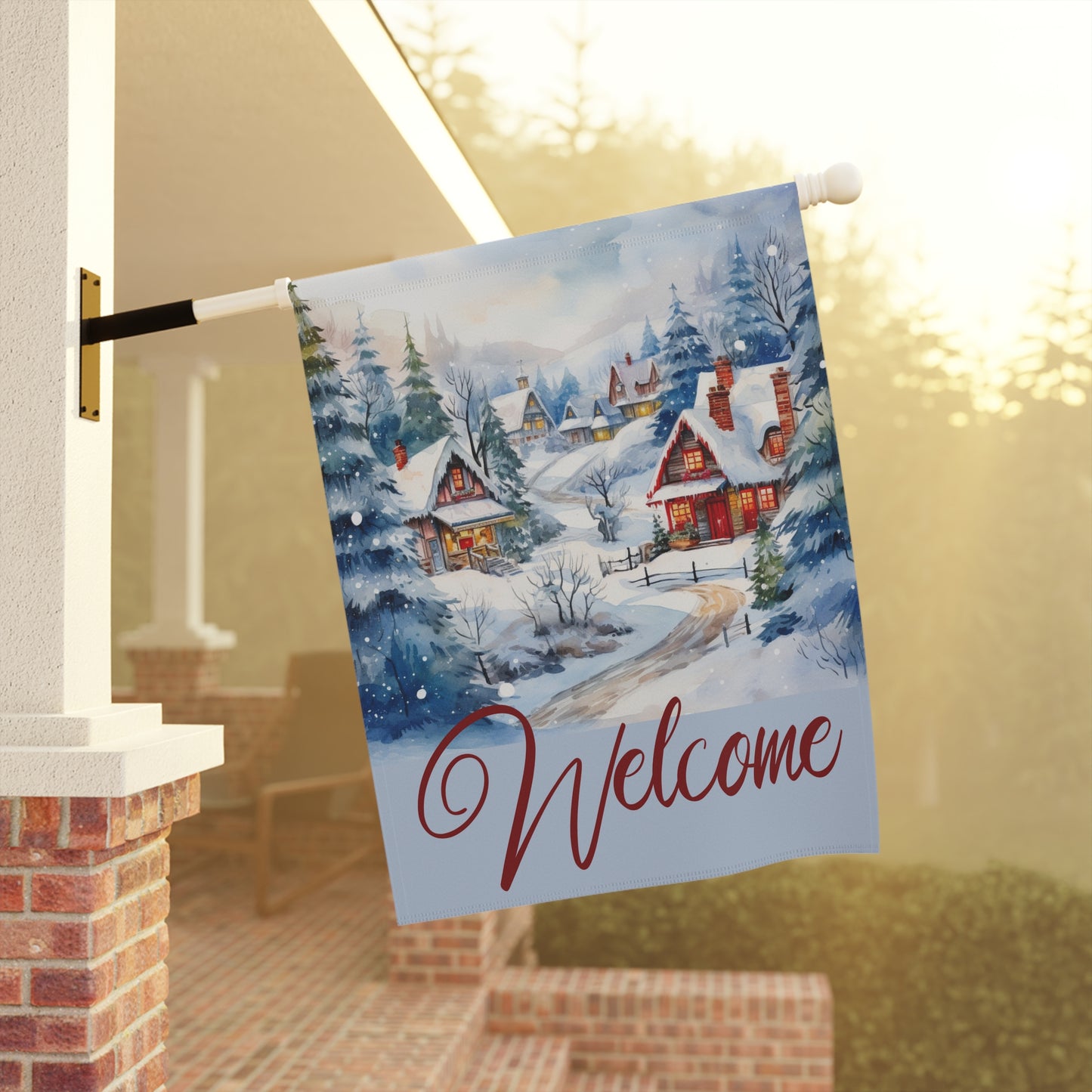 Holiday Home Welcome 2-Sided Garden & House Flag/Banner