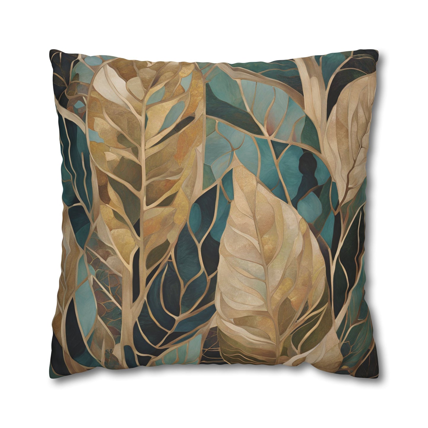 Jungle Square Poly Canvas Pillowcase