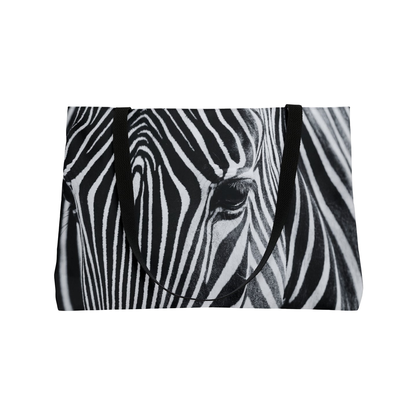 Zebra Closeup Wildlife Zoo Oversize Picnic Weekender Tote Bag