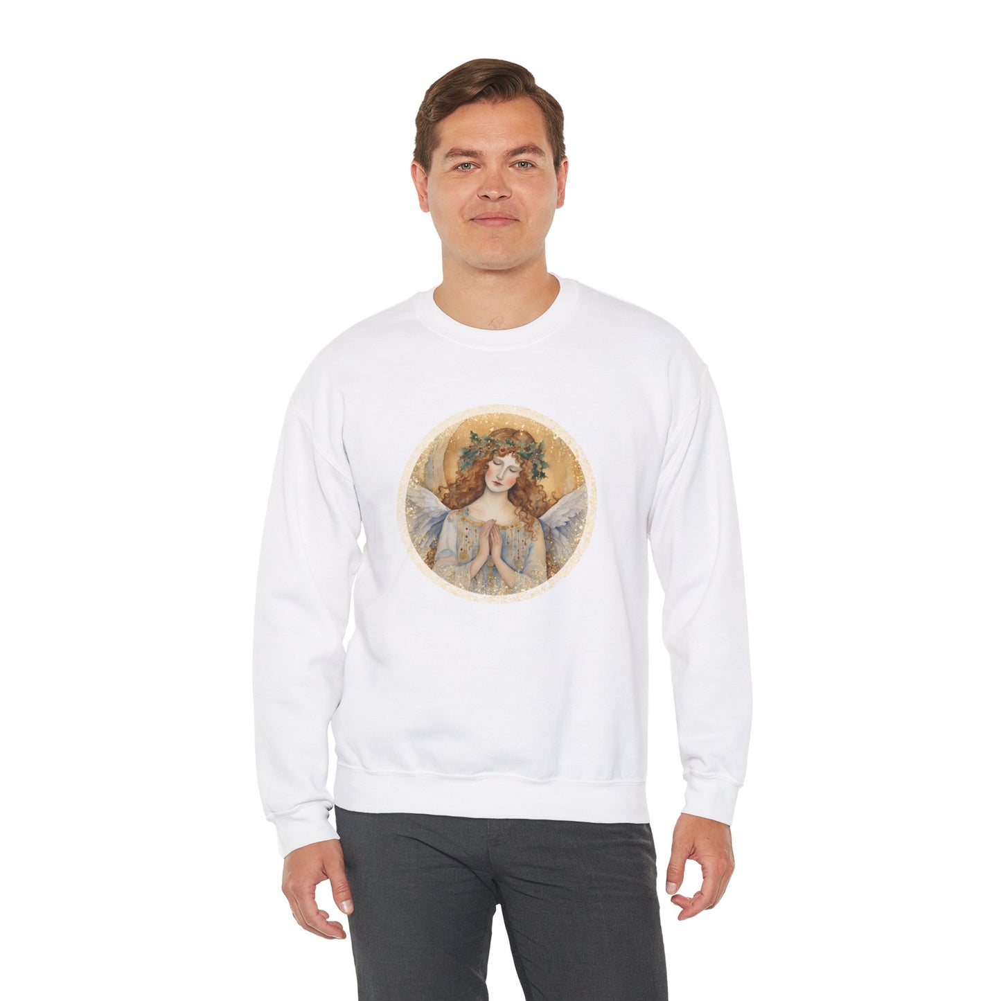 Guardian Angel Unisex Heavy Blend™ Crewneck Sweatshirt