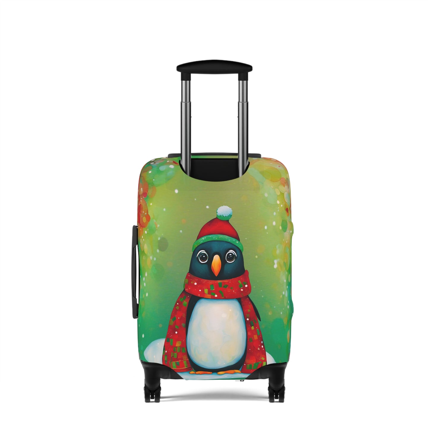 Christmas Penguin Luggage Cover