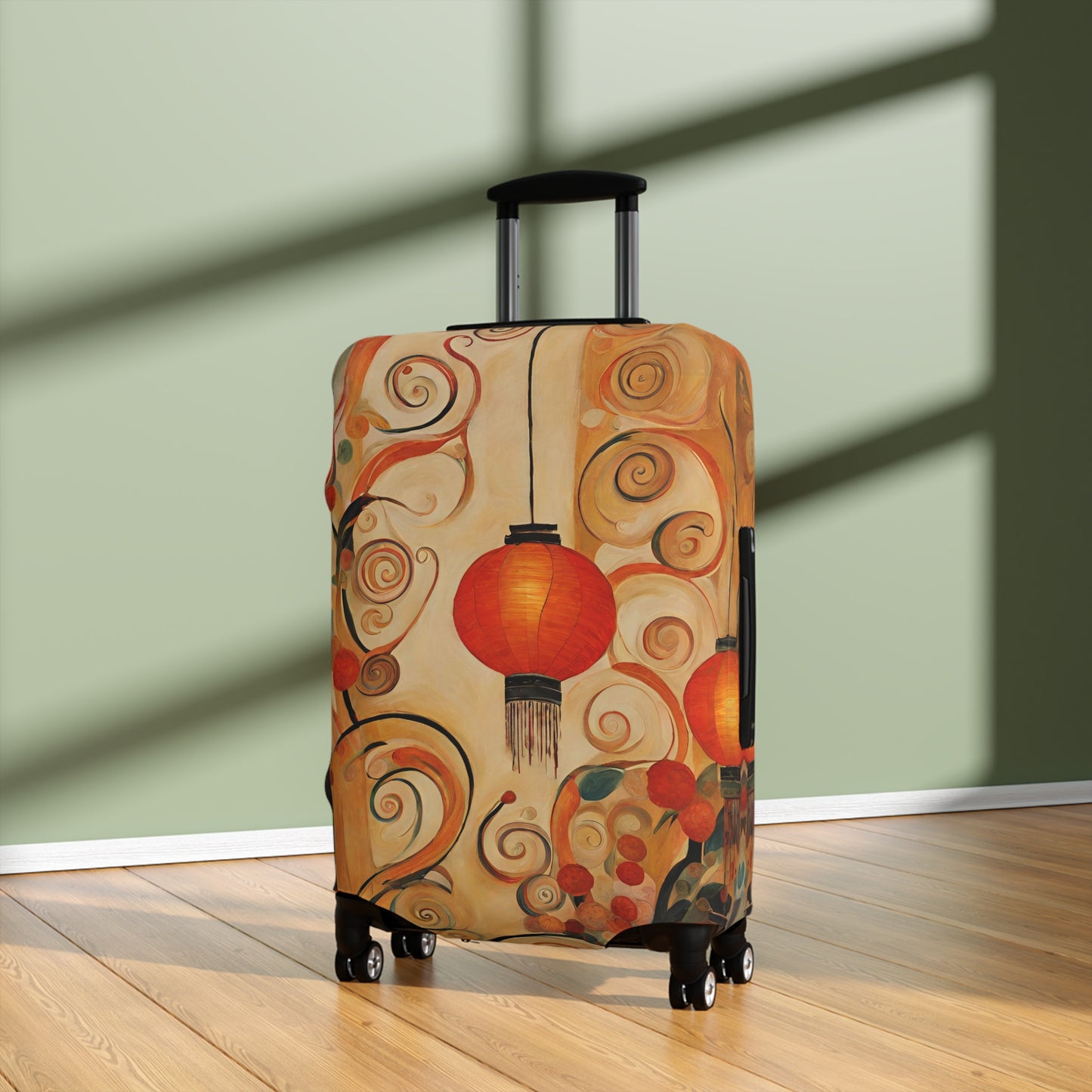 Lanterns & Swirls Luggage Cover