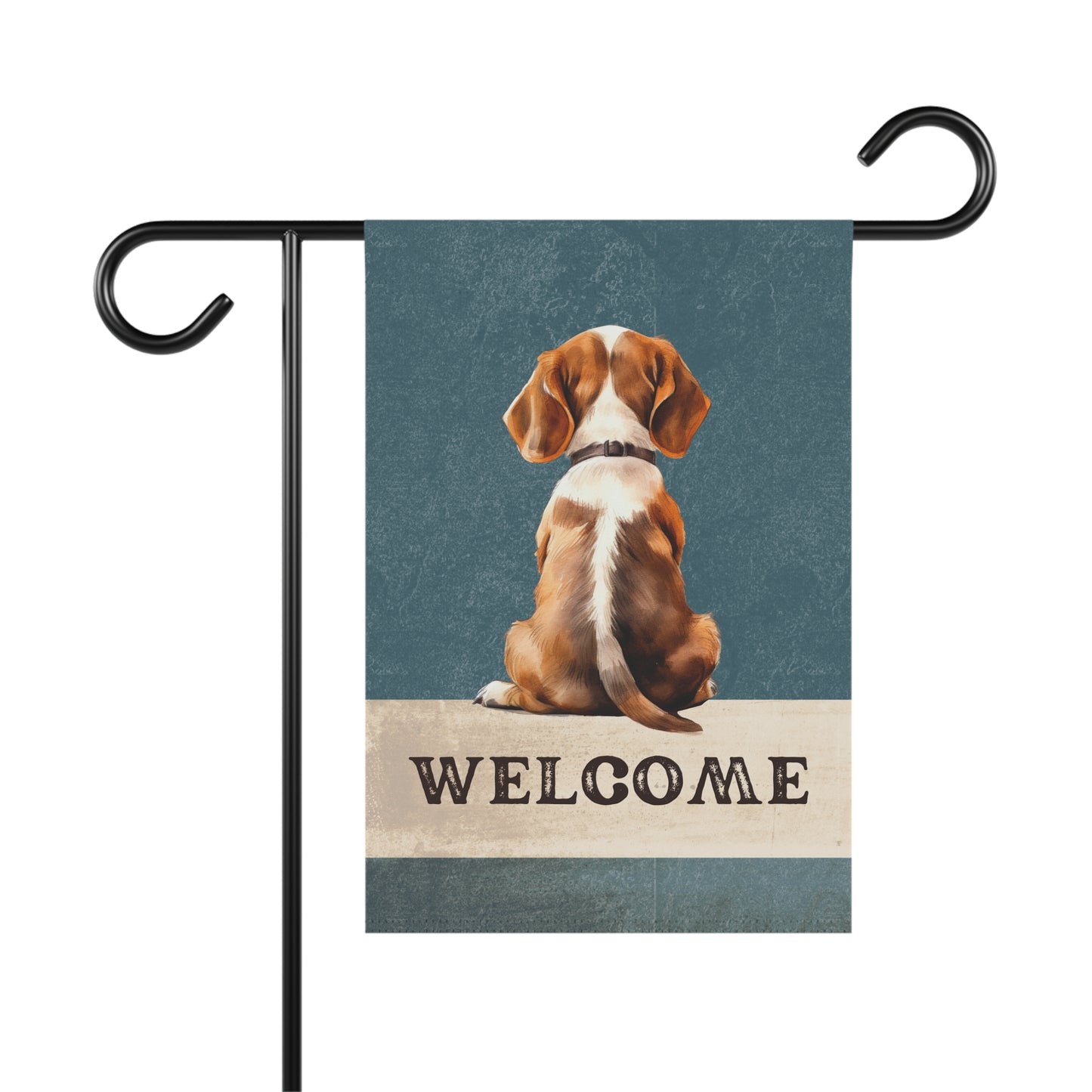 Beagle Welcome 2-Sided Garden & House Flag/Banner