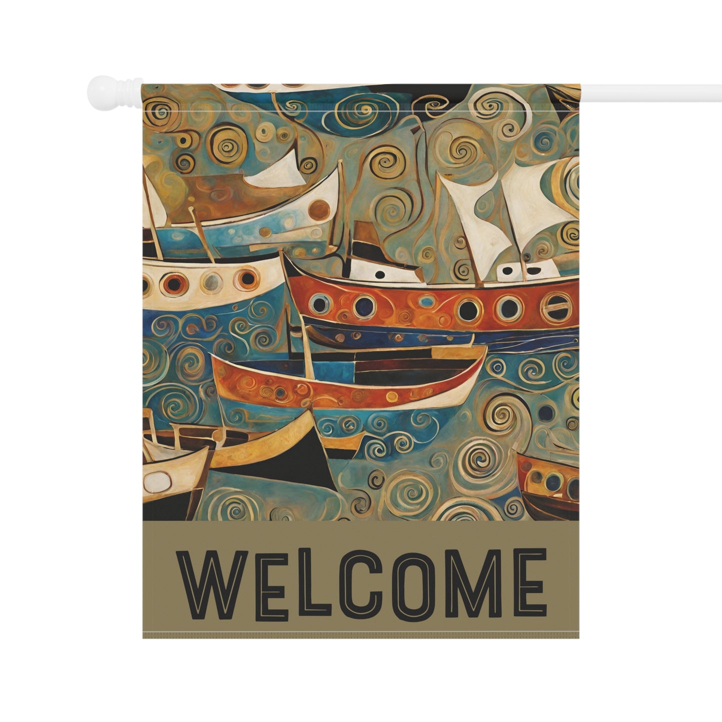 The Harbor Welcome 2-Sided Garden & House Flag/Banner