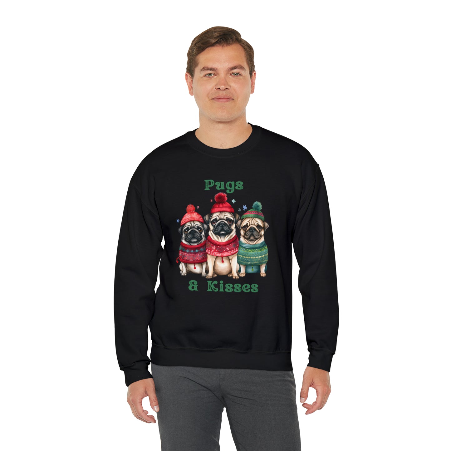 Pug & Kisses Unisex Heavy Blend™ Crewneck Sweatshirt