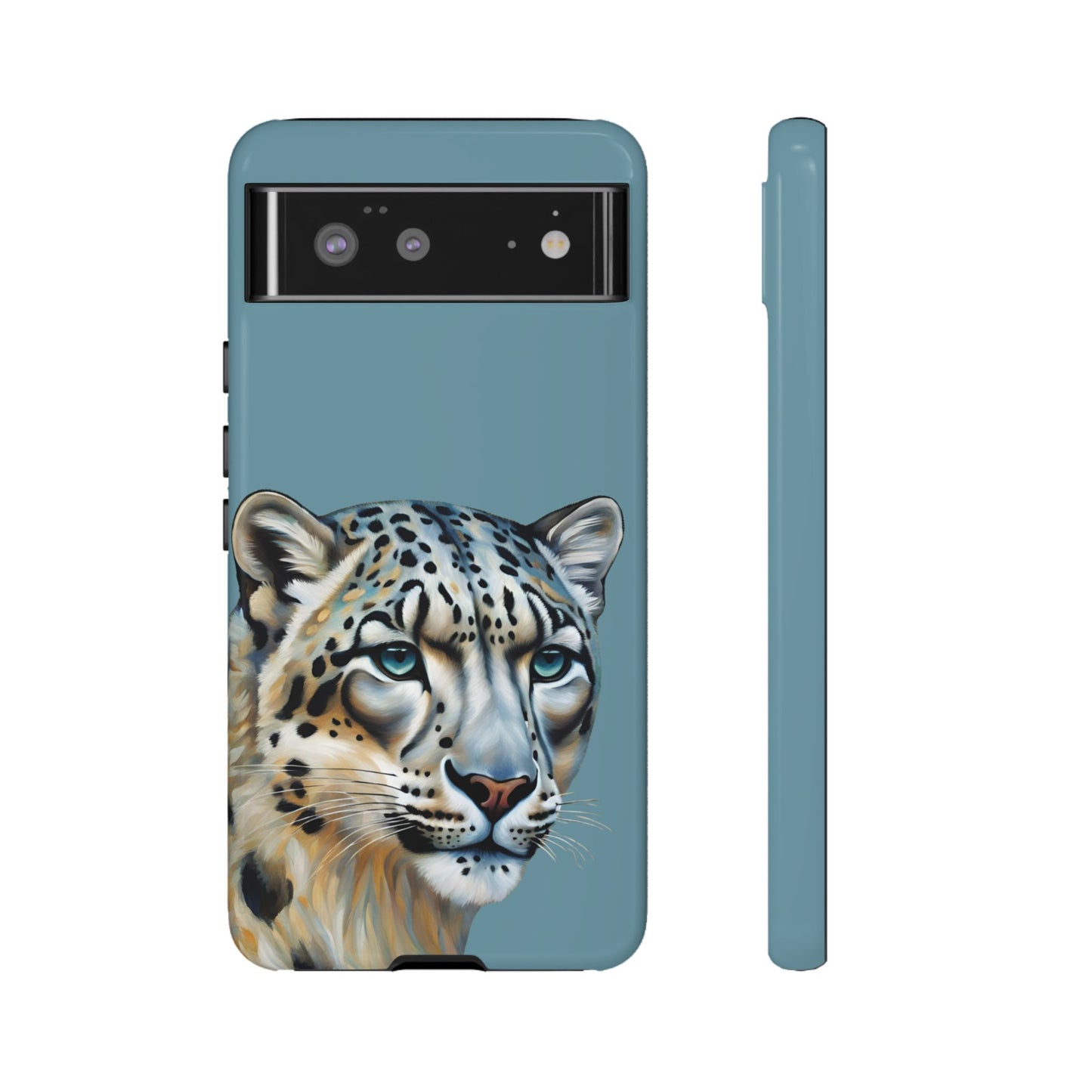 Snow Leopard iPhone Samsung Galaxy Google Pixel Tough Cases