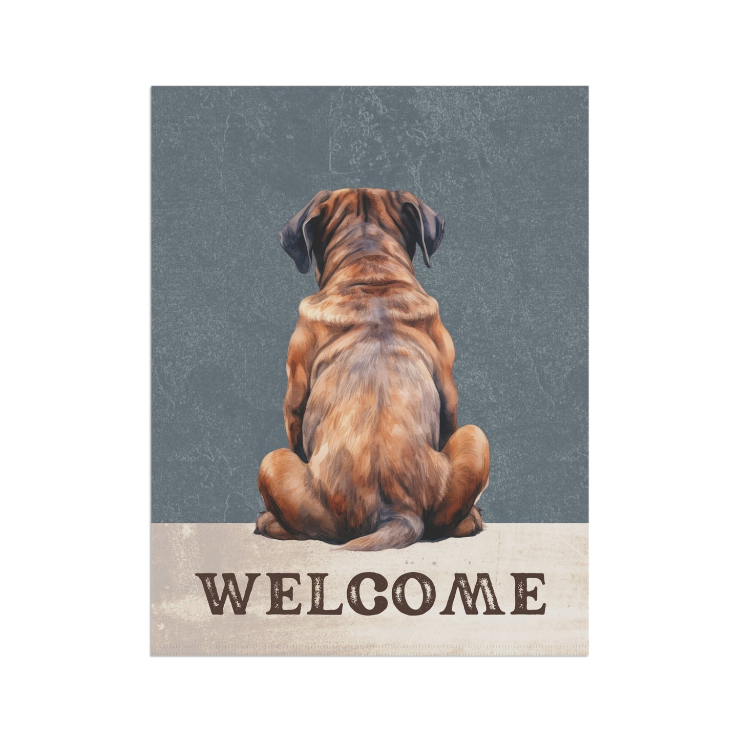 Mastiff Welcome 2-Sided Garden & House Flag/Banner