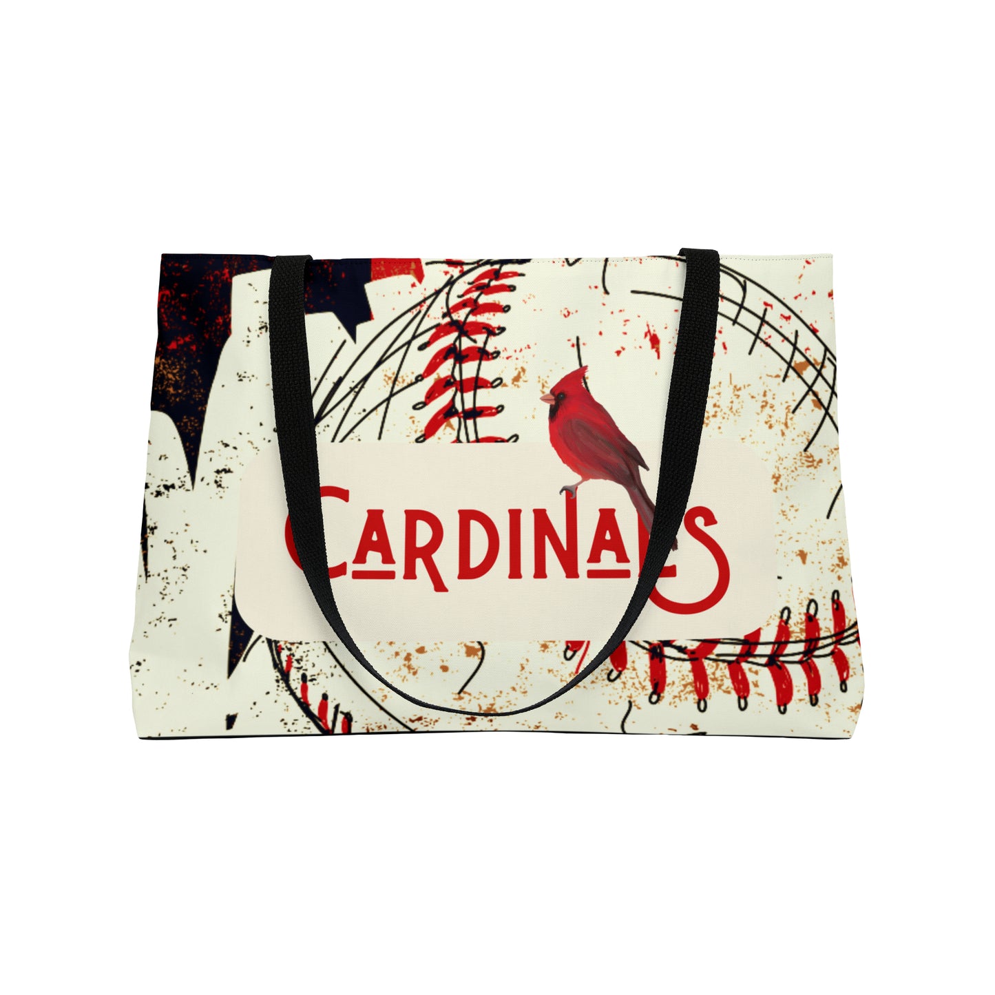 Cardinals Baseball Grunge Weekender Tote Bag