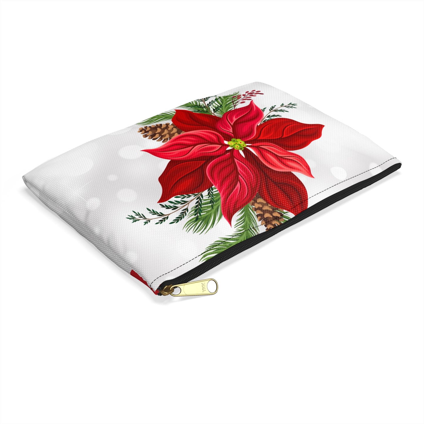 Big Poinsettia Accessory Pouch