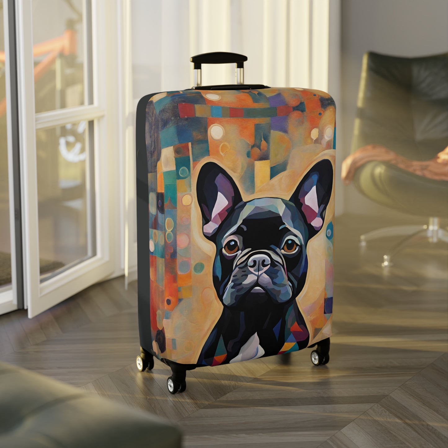 Funky French Bulldog Luggage Cover