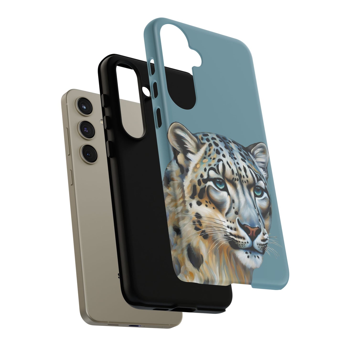 Snow Leopard iPhone Samsung Galaxy Google Pixel Tough Cases