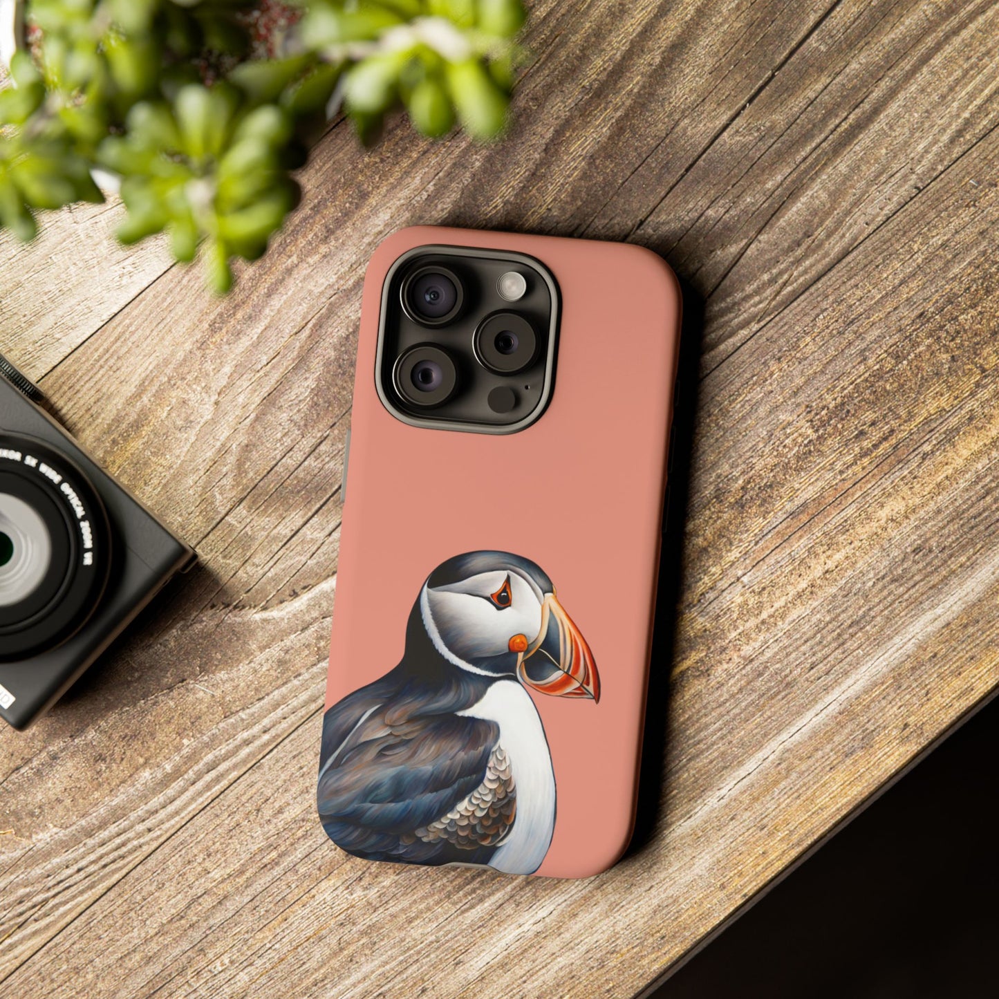 Puffin Wildlife iPhone Samsung Galaxy Google Pixel Tough Cases