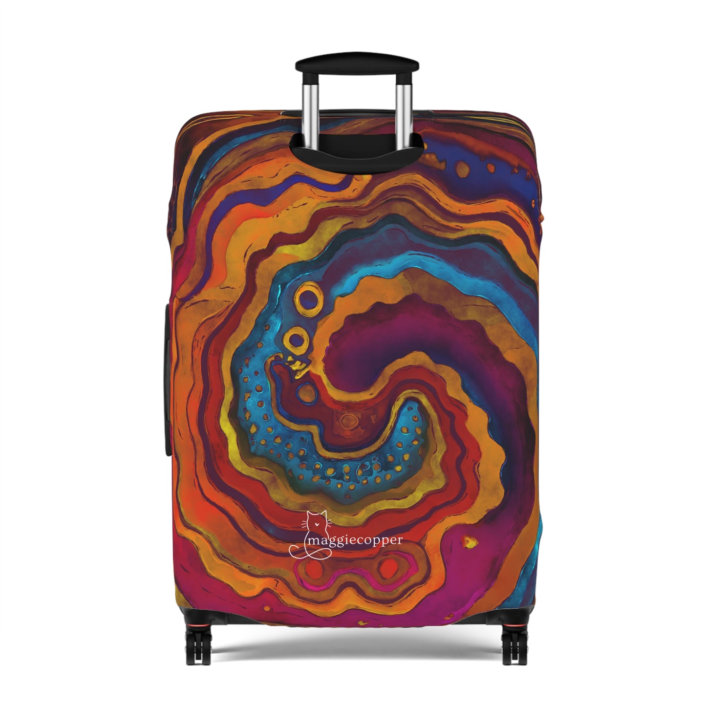 Geode Swirl Luggage Cover