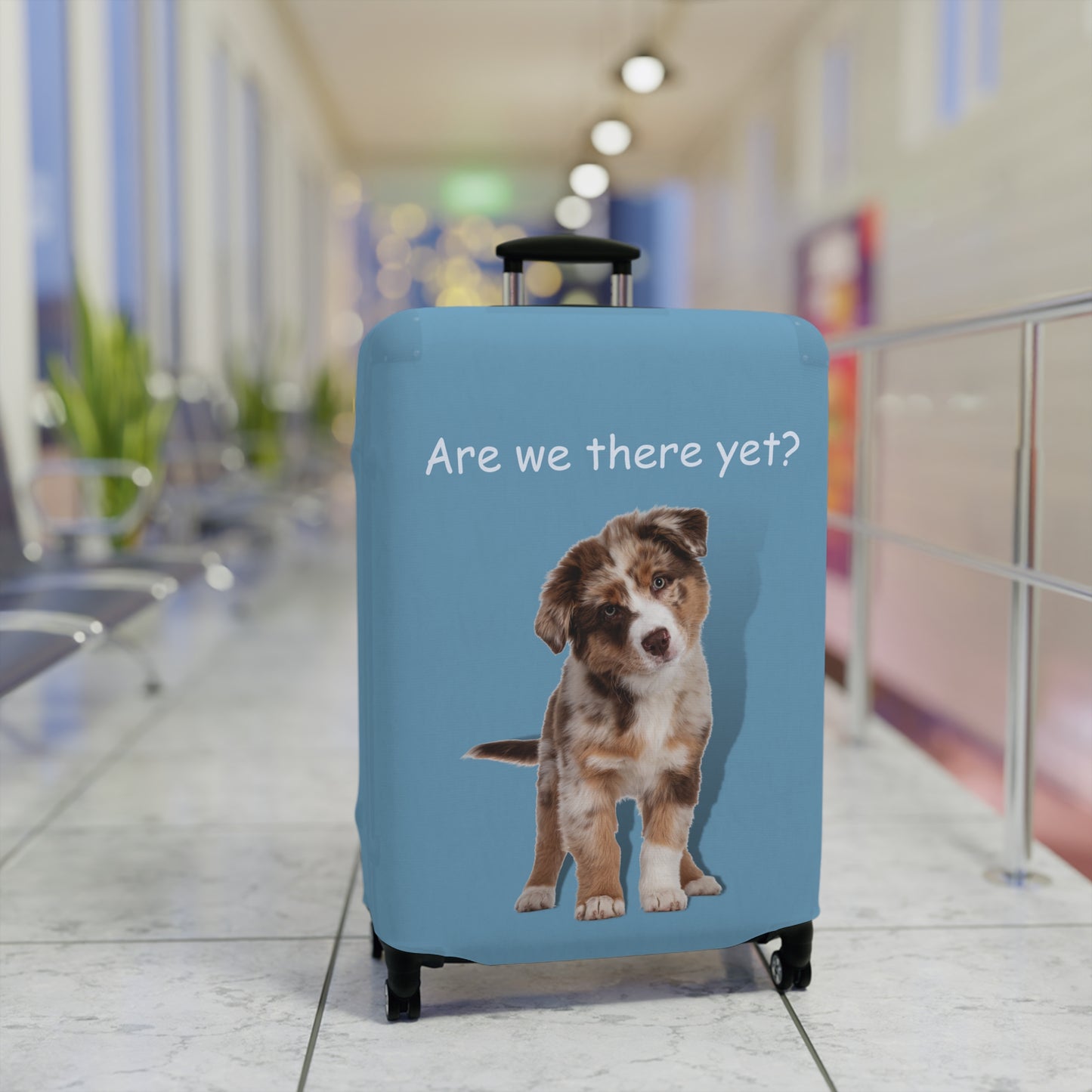 Australian Shepherd Are We There Yet? Luggage Cover