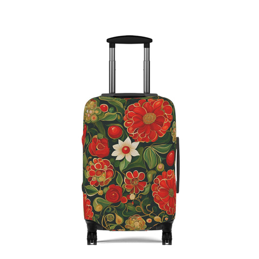 December Flowers Luggage Cover