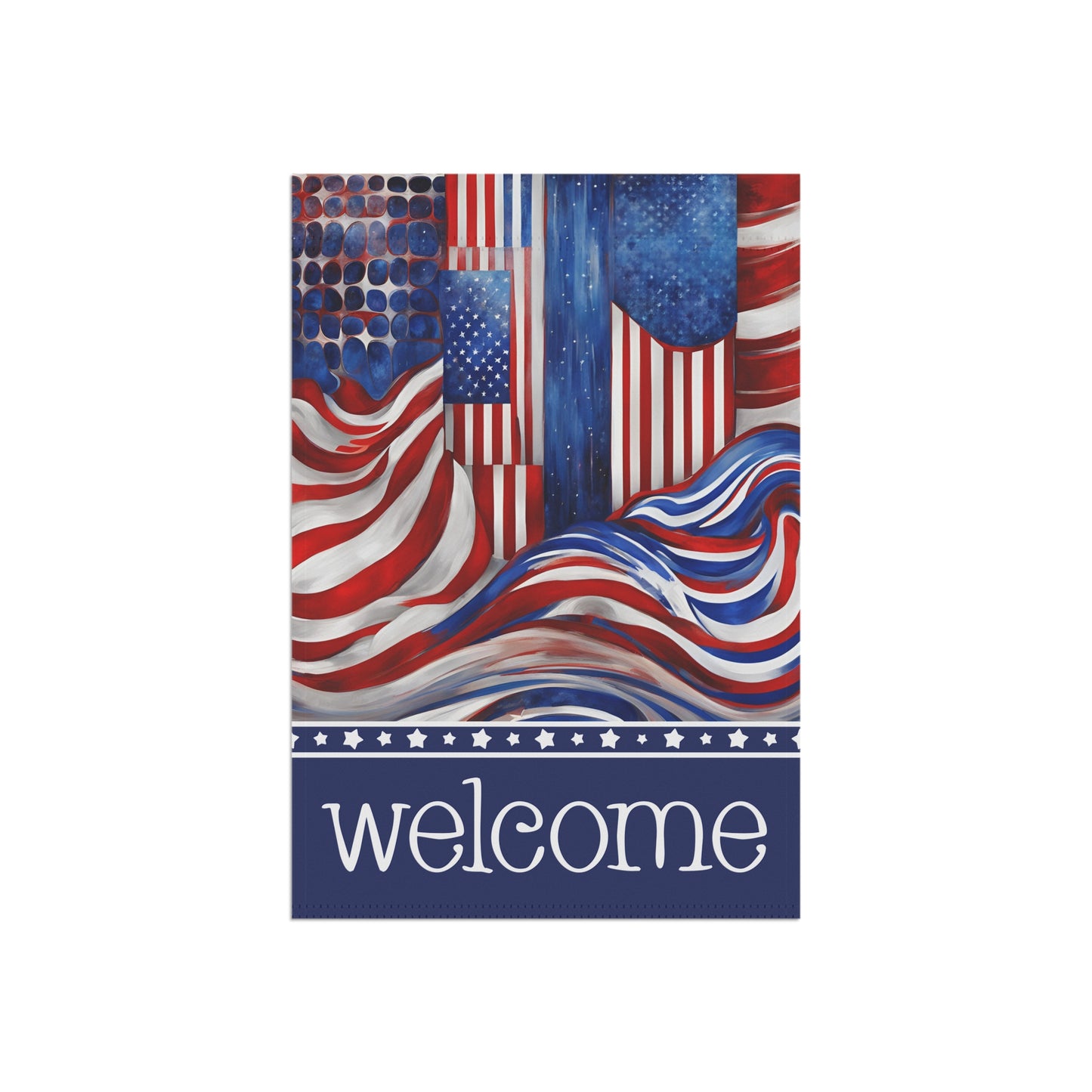 Old Glory Welcome 2-Sided Garden & House Flag/Banner