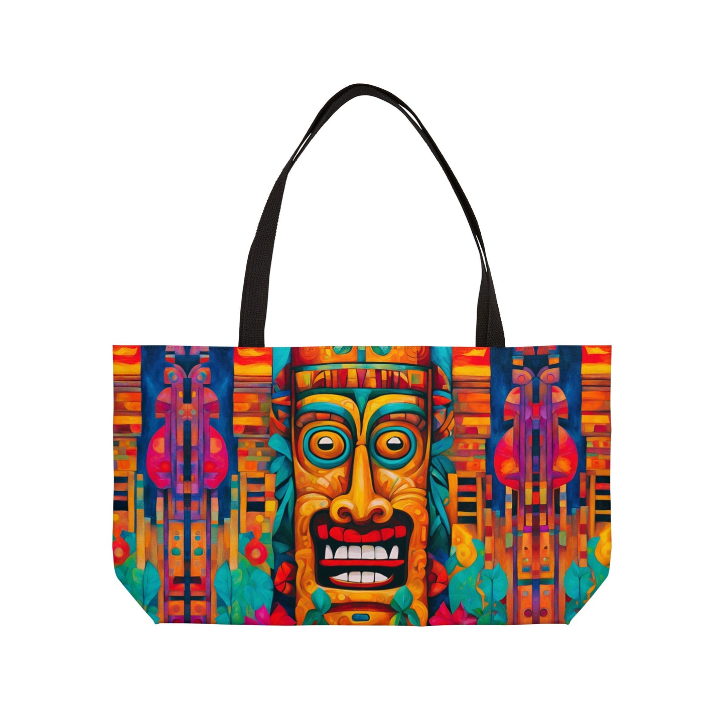 Crazy Tiki Weekender Tote Bag