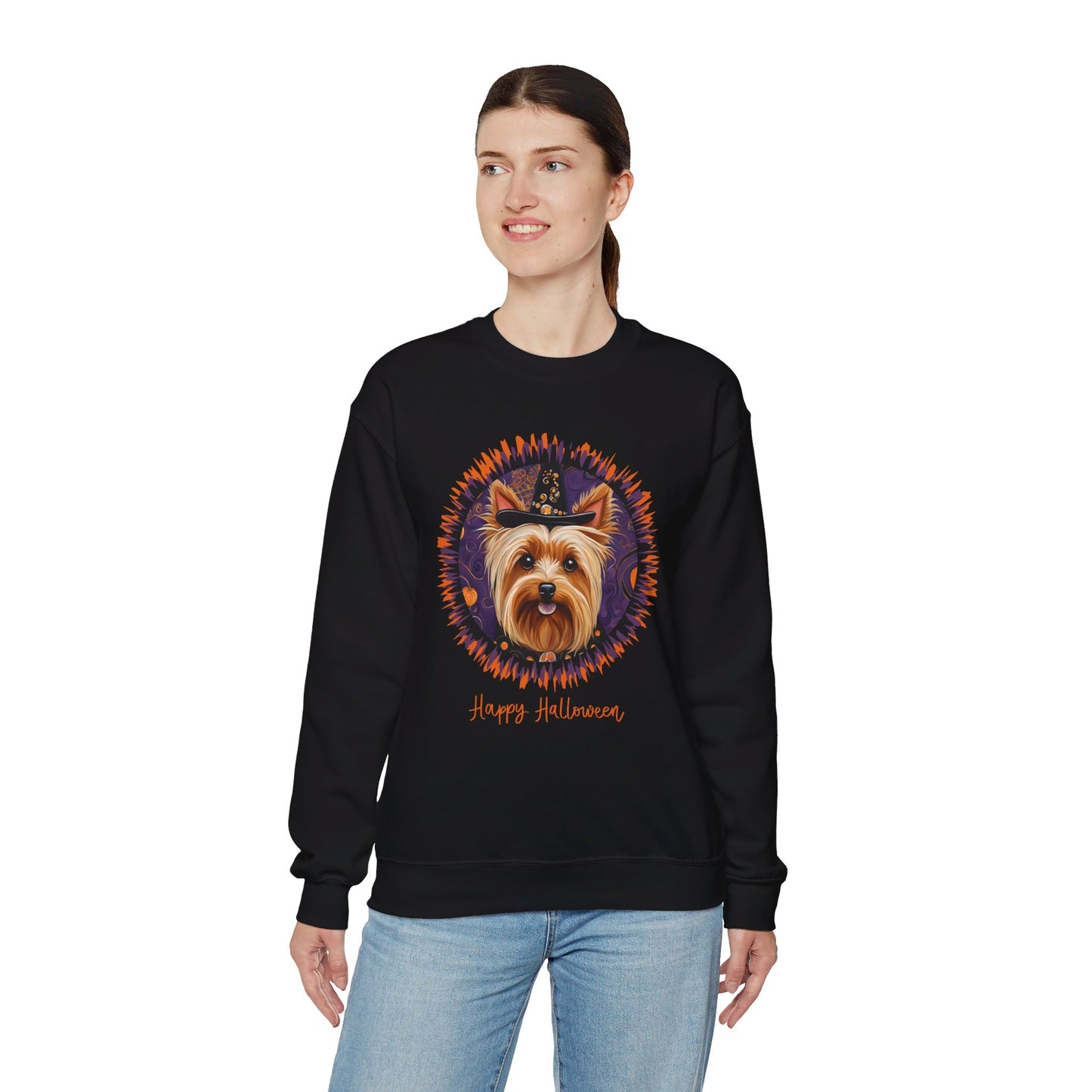 Yorkshire Terrier Halloween Unisex Heavy Blend™ Crewneck Sweatshirt