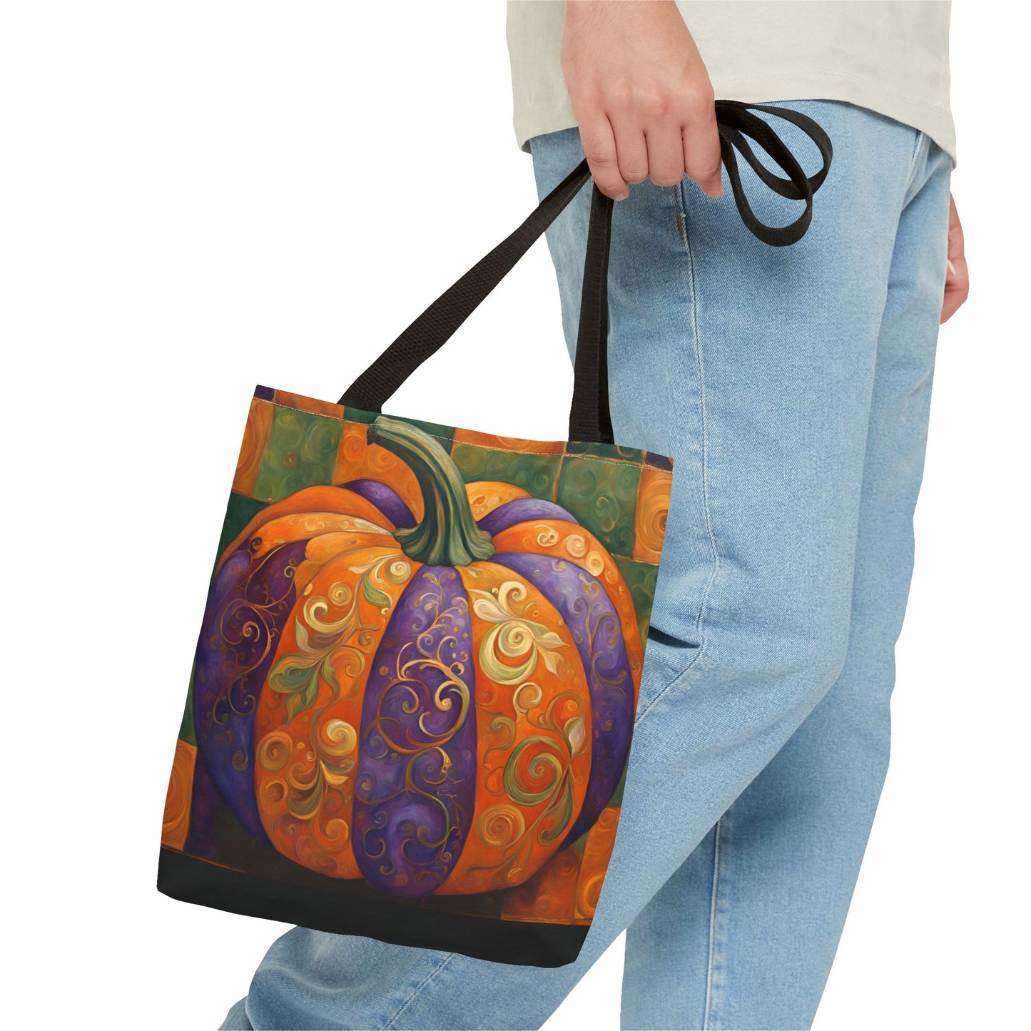 Pumpkin Glitz Autumn Tote Bag