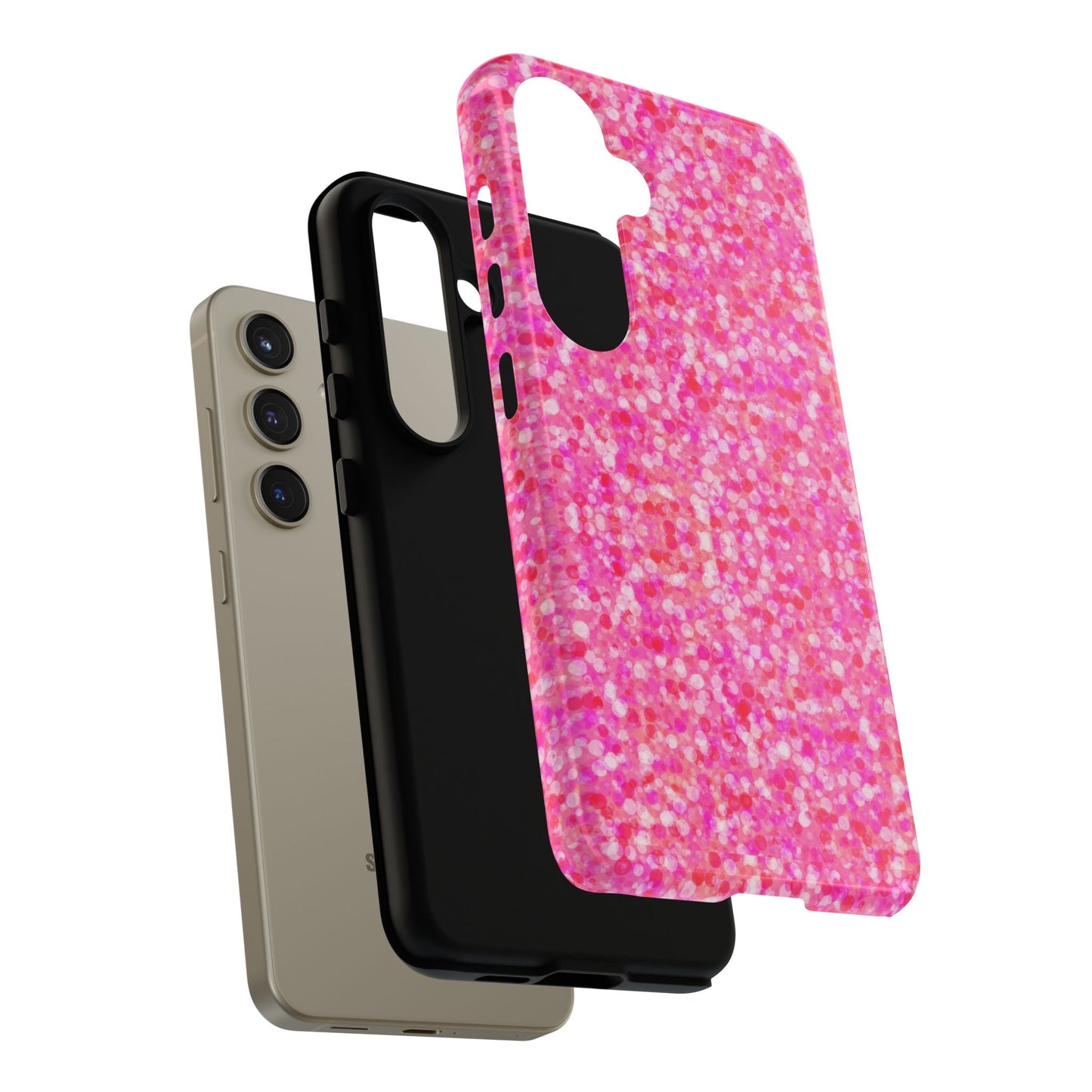 Poppin Pink iPhone Samsung Galaxy Google Pixel Tough Cases