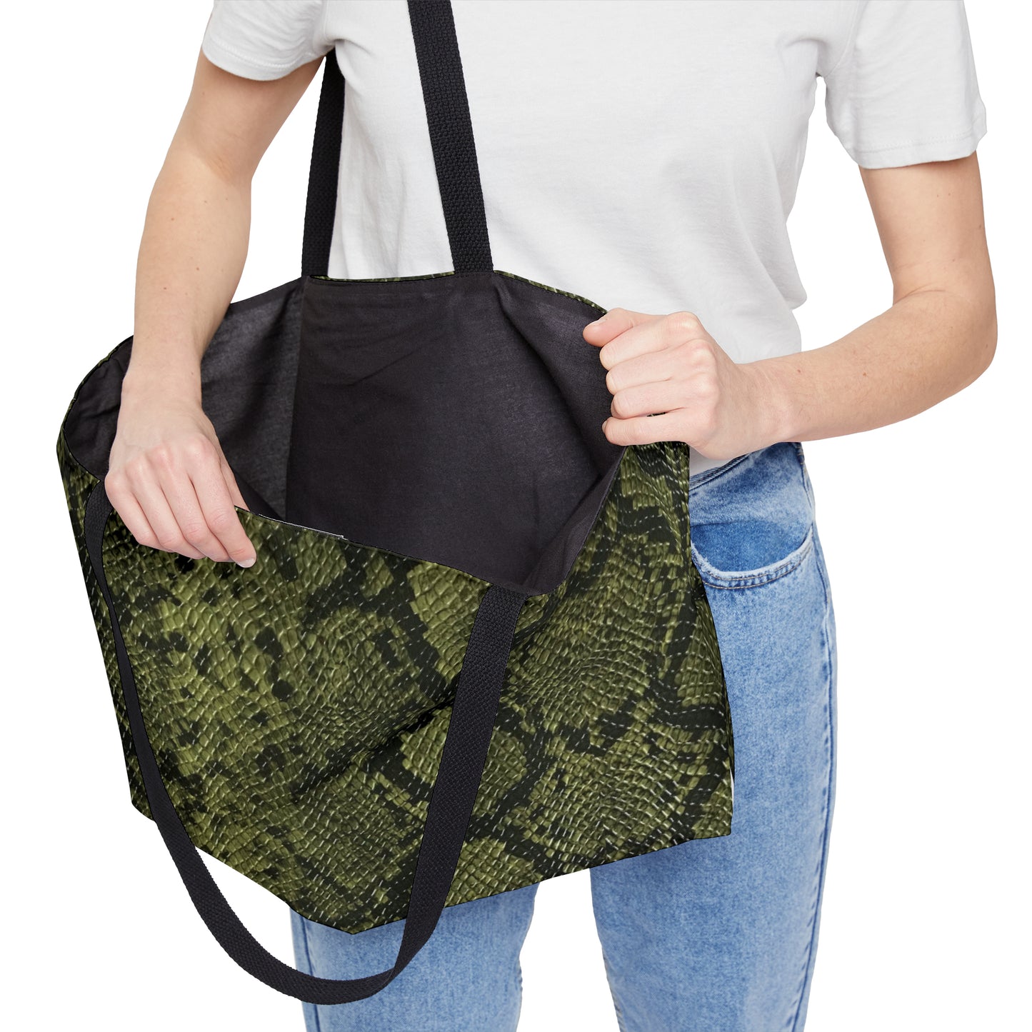 Faux Python in Green Weekender Tote Bag